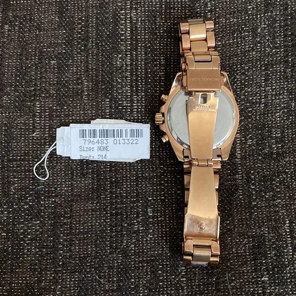 Rose Gold-Tone Metal Clasp MICHAEL Michael Kors Analog Watch w/Date (& Booklet)